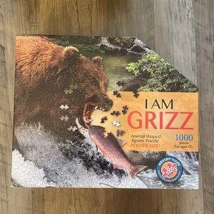 I AM GRIZZ Animal Shaped Jigsaw Puzzle